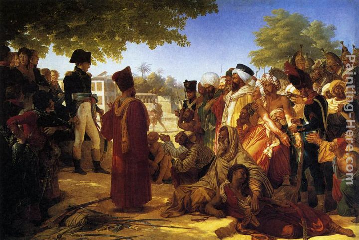 Napoleon Pardoning the Rebels at Cairo painting - Pierre-Narcisse Guerin Napoleon Pardoning the Rebels at Cairo art painting